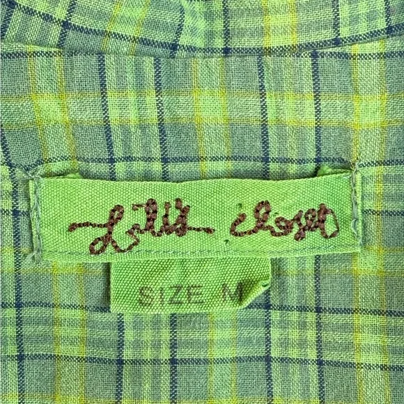 Lili's Closet for Anthropology plaid blouse - size M - Picture 2 of 4